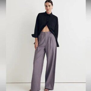 Madewell Harlow Wide-Leg Pant - Purple - Size 6